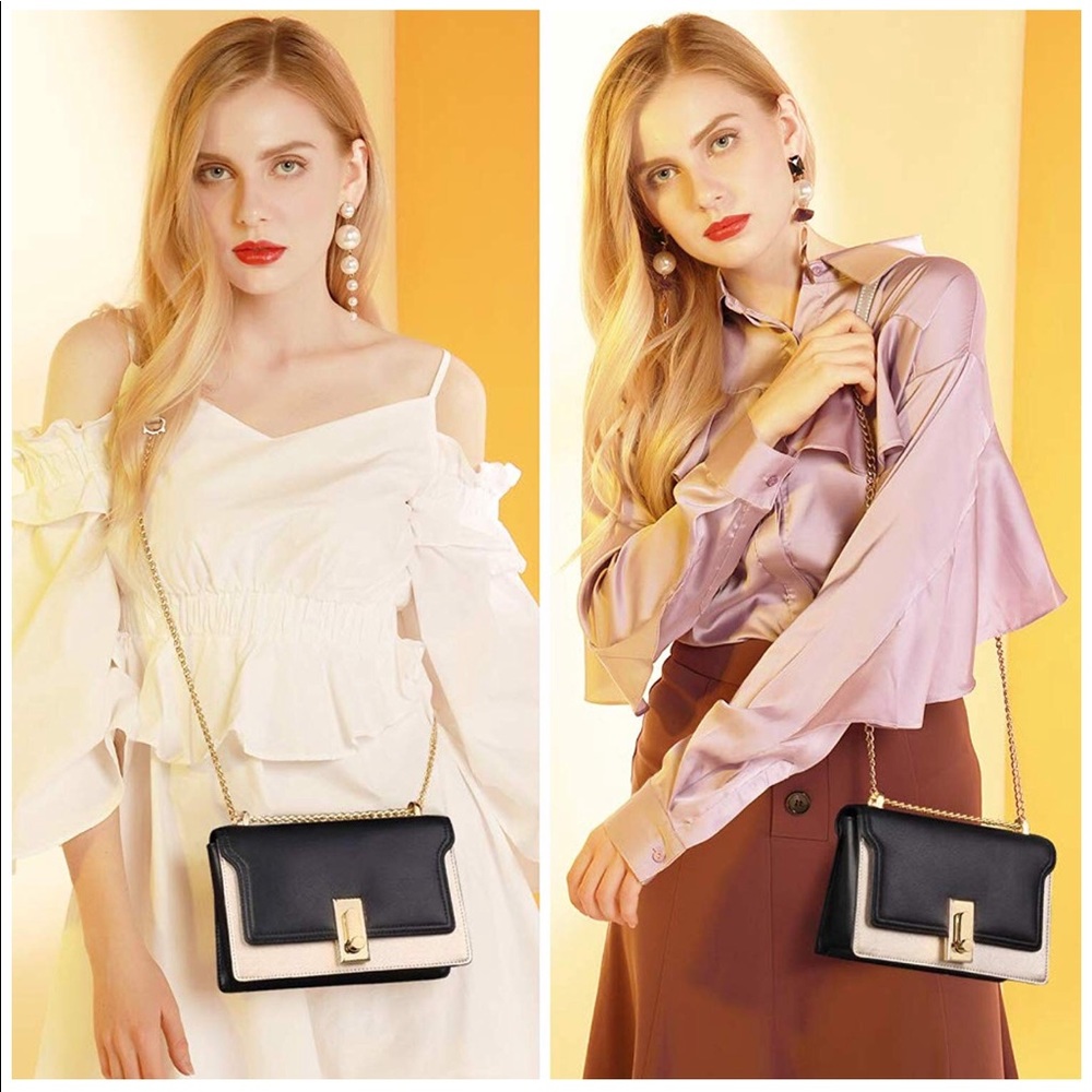Leather Handbag Purse Luxury Chain Shoulder Bag